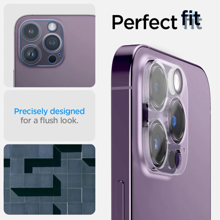 Spigen Glas.tR EZFit Optik Lens Protector 2 pack Apple iPhone 14 Pro / 14 Pro Max - Afbeelding 6