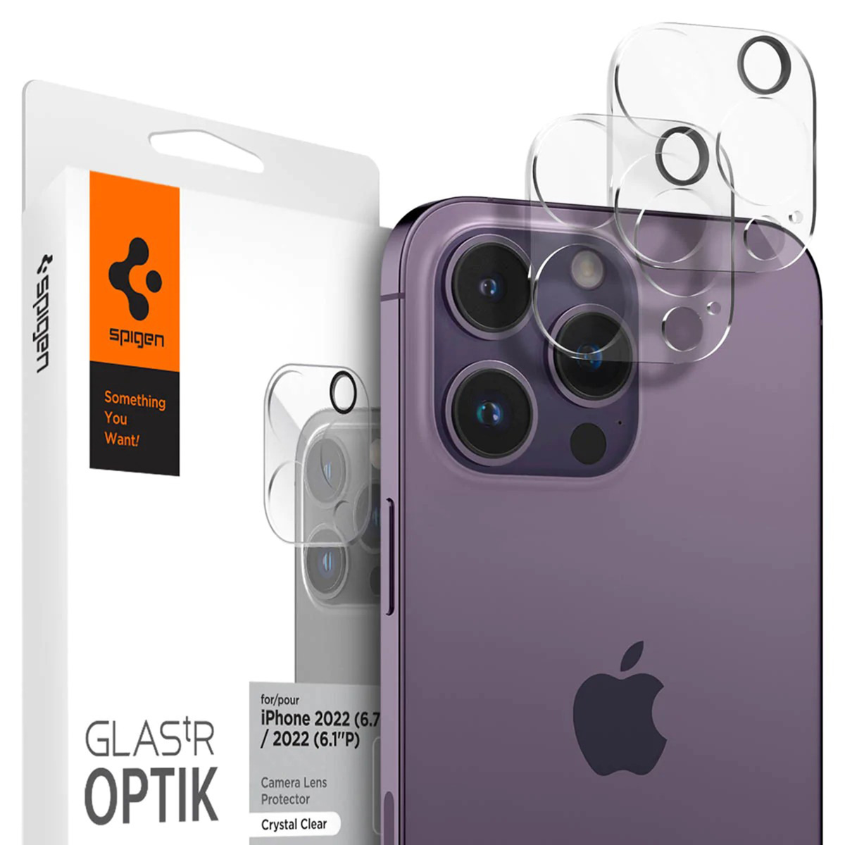Spigen Glas.tR EZFit Optik Lens Protector 2 pack Apple iPhone 14 Pro / 14 Pro Max