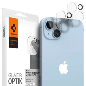 Spigen GLAStR EZ Fit Optik Camera Protector 2 Pack Apple iPhone 14 / 14 Plus - Crystal Clear