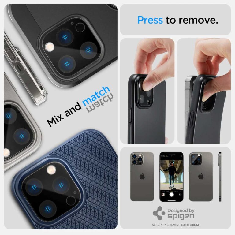 Spigen GLAStR Camera Protector Glas 2 Pack Apple iPhone 14 Pro / 14 Pro Max - Zwart - Afbeelding 10