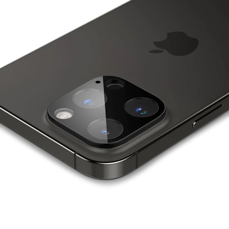 Spigen GLAStR Camera Protector Glas 2 Pack Apple iPhone 14 Pro / 14 Pro Max - Zwart - Afbeelding 2
