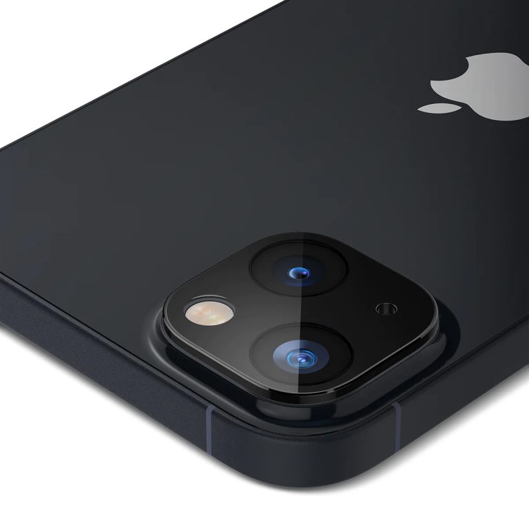 Spigen GLAStR Camera Protector Glas 2 Pack Apple iPhone 14 / 14 Plus - Zwart - Afbeelding 9