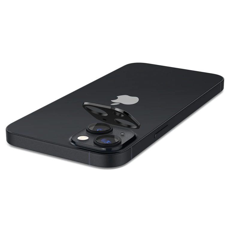 Spigen GLAStR Camera Protector Glas 2 Pack Apple iPhone 14 / 14 Plus - Zwart - Afbeelding 4