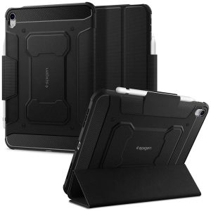 Spigen Rugged Armor Pro Bookcase Apple iPad 11 (2025) 11 inch A16 / iPad 10 (2022) 10.9 inch - Zwart