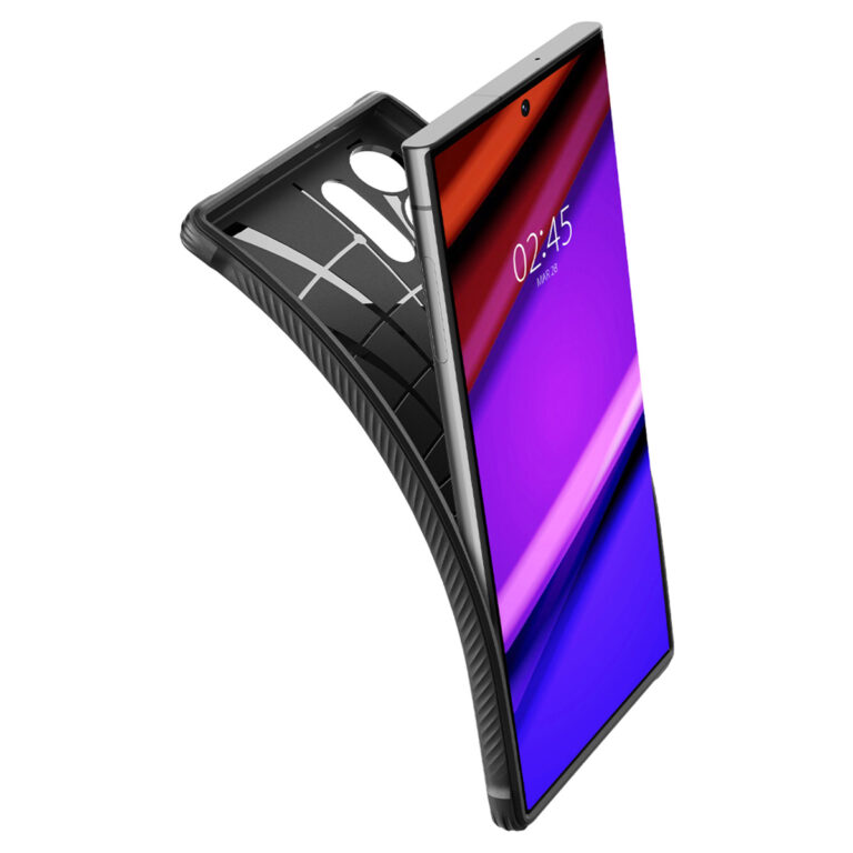 Spigen Rugged Armor Backcover Samsung Galaxy S23 Ultra - Zwart - Afbeelding 2