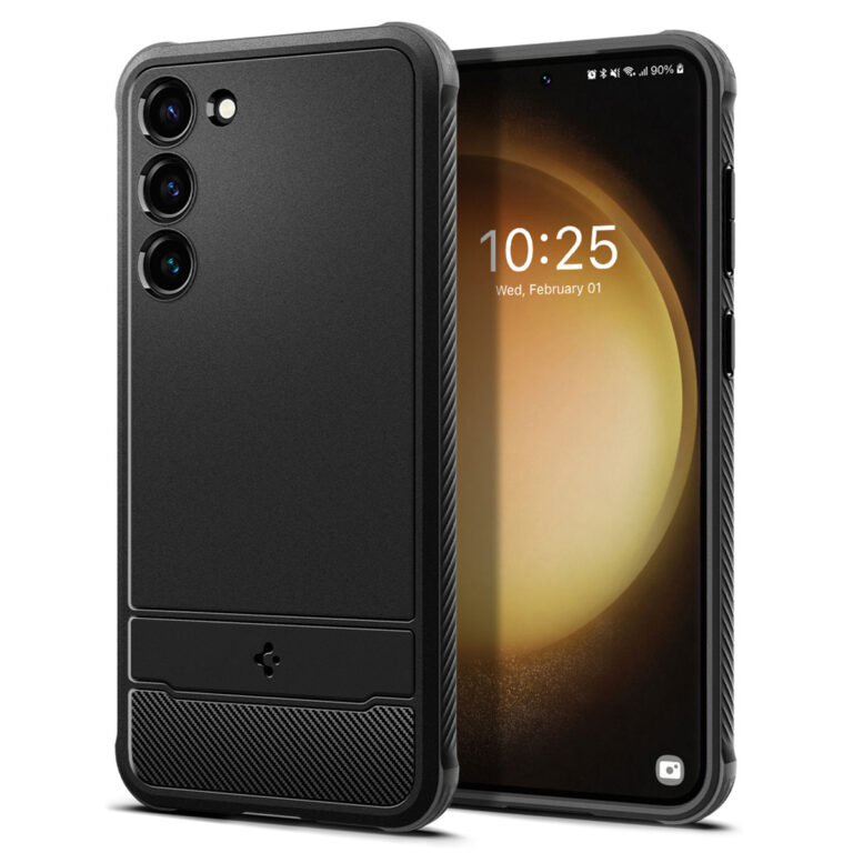 Spigen Rugged Armor Backcover Samsung Galaxy S23 - Zwart