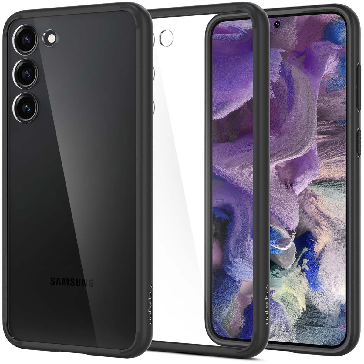 Spigen Ultra Hybrid Backcover Samsung Galaxy S23 - Zwart - Afbeelding 2