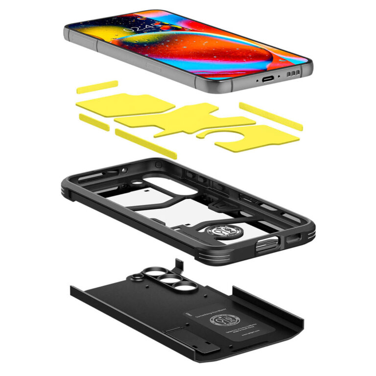 Spigen Tough Armor Backcover Samsung Galaxy S23 - Zwart - Afbeelding 3