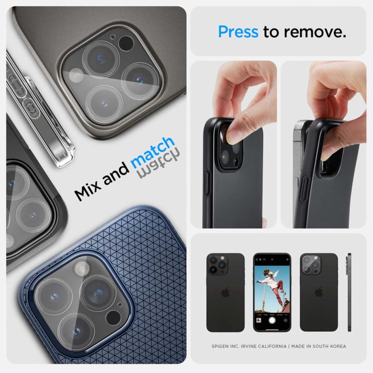 Spigen GLAStR EZ Fit Optik Camera Protector 2 Pack Apple iPhone 14 Pro / 14 Pro Max - Crystal Clear - Afbeelding 6