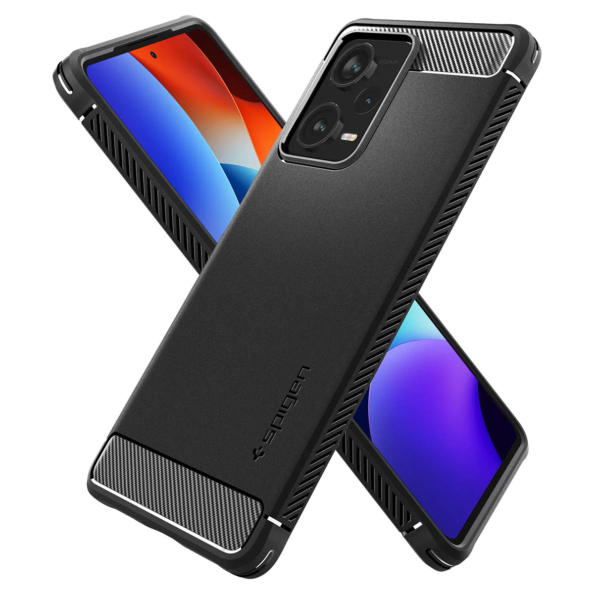 Spigen Rugged Armor Backcover Xiaomi Redmi Note 12 Pro - Zwart - Afbeelding 5