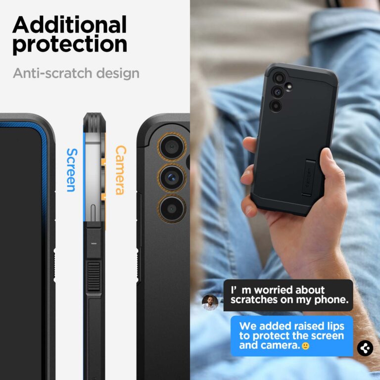 Spigen Tough Armor Backcover Samsung Galaxy A54 (5G) - Zwart - Afbeelding 2