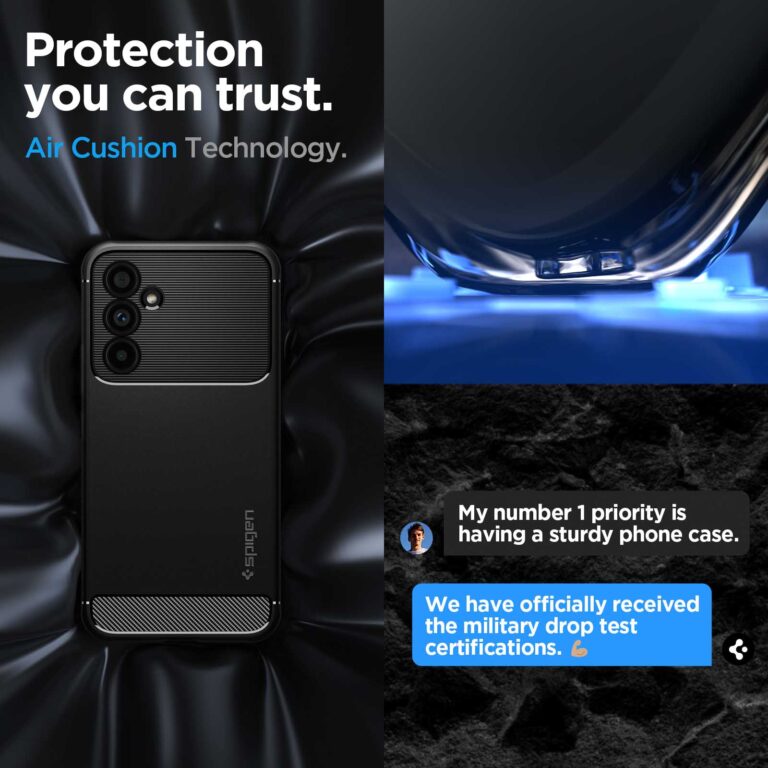 Spigen Rugged Armor Backcover Samsung Galaxy A54 (5G) - Zwart - Afbeelding 6