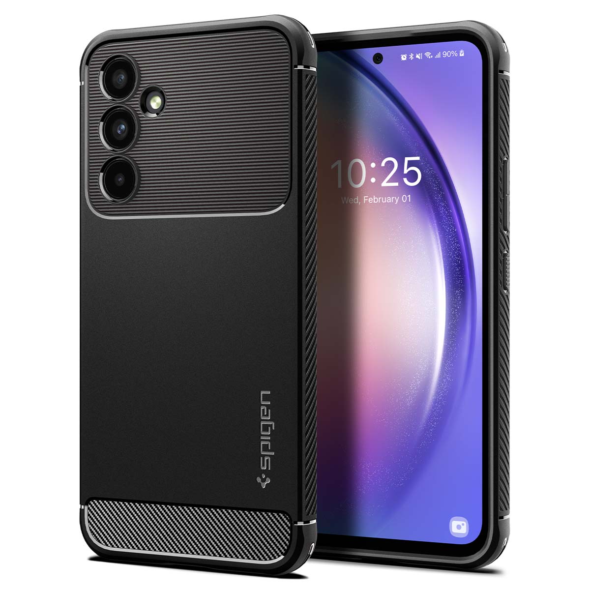 Spigen Rugged Armor Backcover Samsung Galaxy A54 (5G) - Zwart - Afbeelding 2