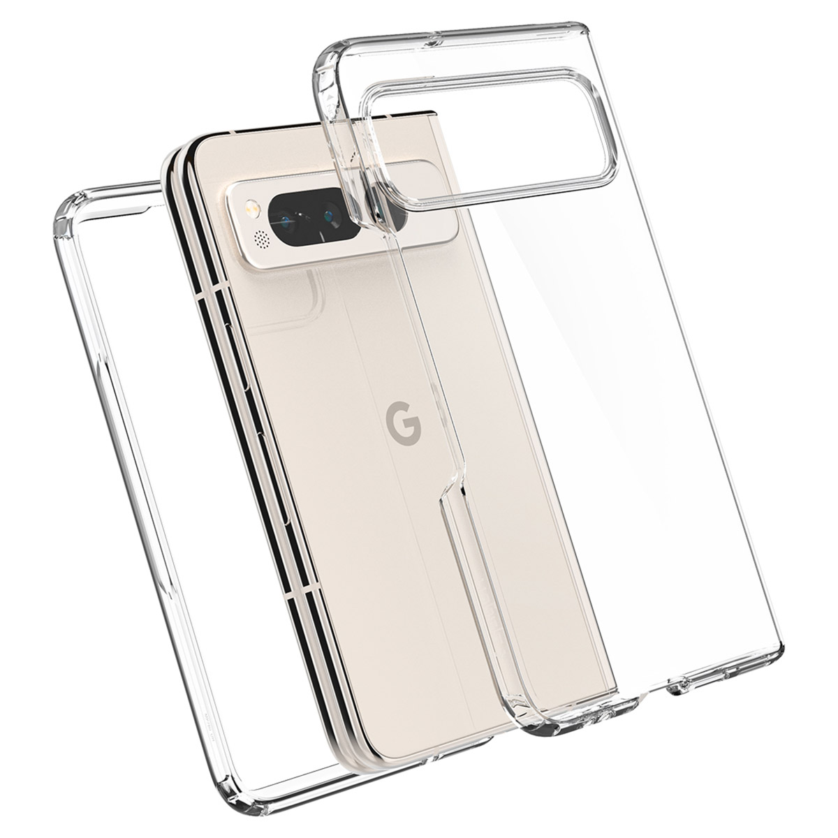 Spigen Ultra Hybrid Backcover Google Pixel Fold - Transparant - Afbeelding 2