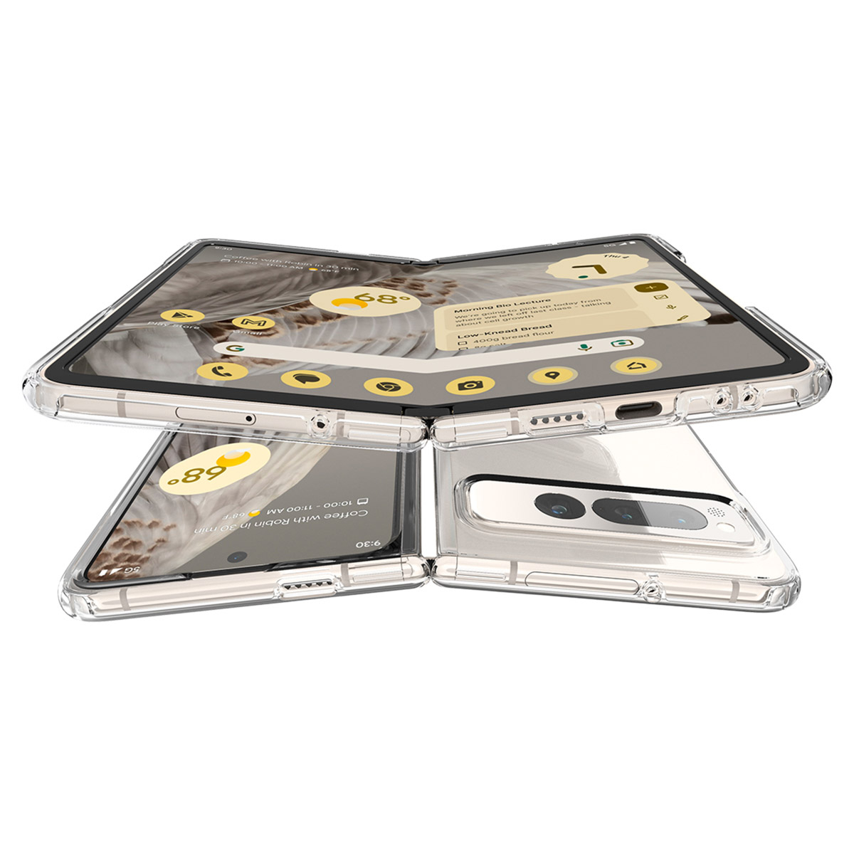 Spigen Ultra Hybrid Backcover Google Pixel Fold - Transparant - Afbeelding 3