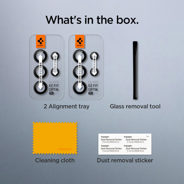 Spigen GLAStR Camera Protector Glas 2 Pack Samsung Galaxy S23 Ultra - Zwart - Afbeelding 2