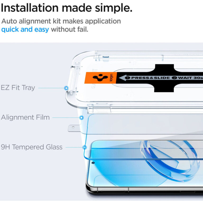 Spigen GLAStR EZ Fit Screenprotector + Applicator 2-pack Samsung Galaxy S23 Plus - Afbeelding 4