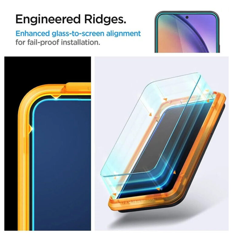 Spigen GLAStR EZ Fit Screenprotector + Applicator 2-pack Samsung Galaxy A54 (5G) - Afbeelding 8