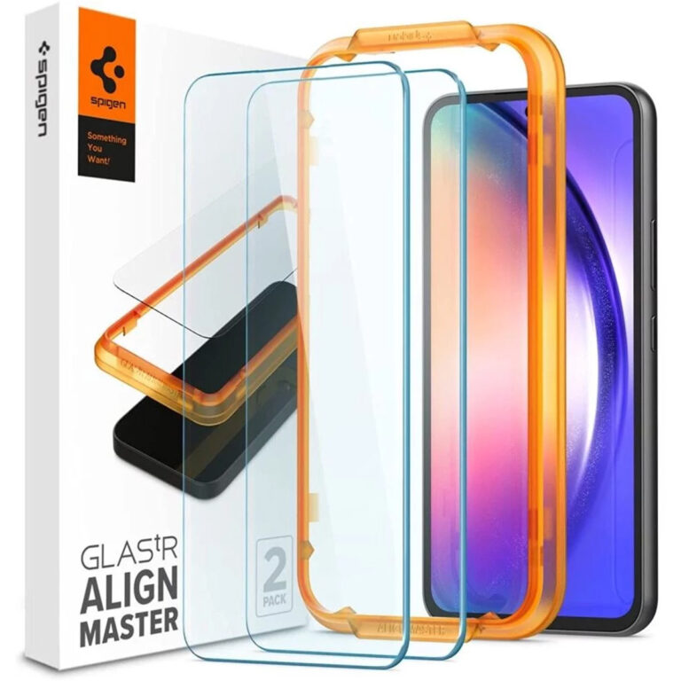 Spigen GLAStR EZ Fit Screenprotector + Applicator 2-pack Samsung Galaxy A54 (5G) - Afbeelding 7