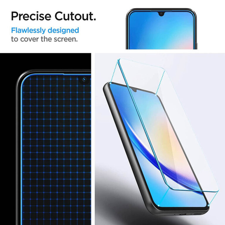 Spigen GLAStR Slim Screenprotector + Applicator 2-pack Samsung Galaxy A34 (5G) - Afbeelding 10