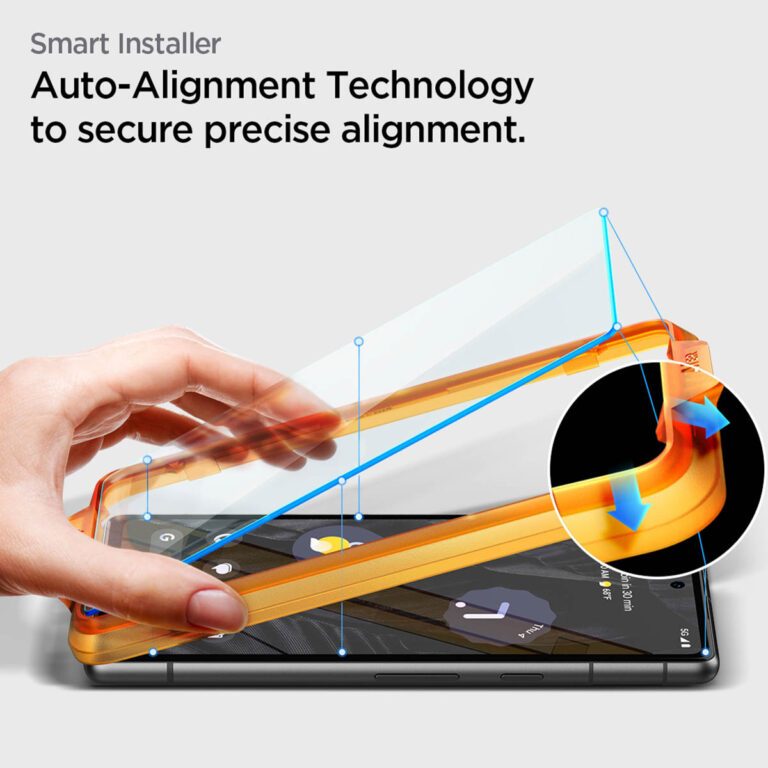 Spigen GLAStR EZ Fit Screenprotector + Applicator 2-pack Google Pixel 7a - Afbeelding 2
