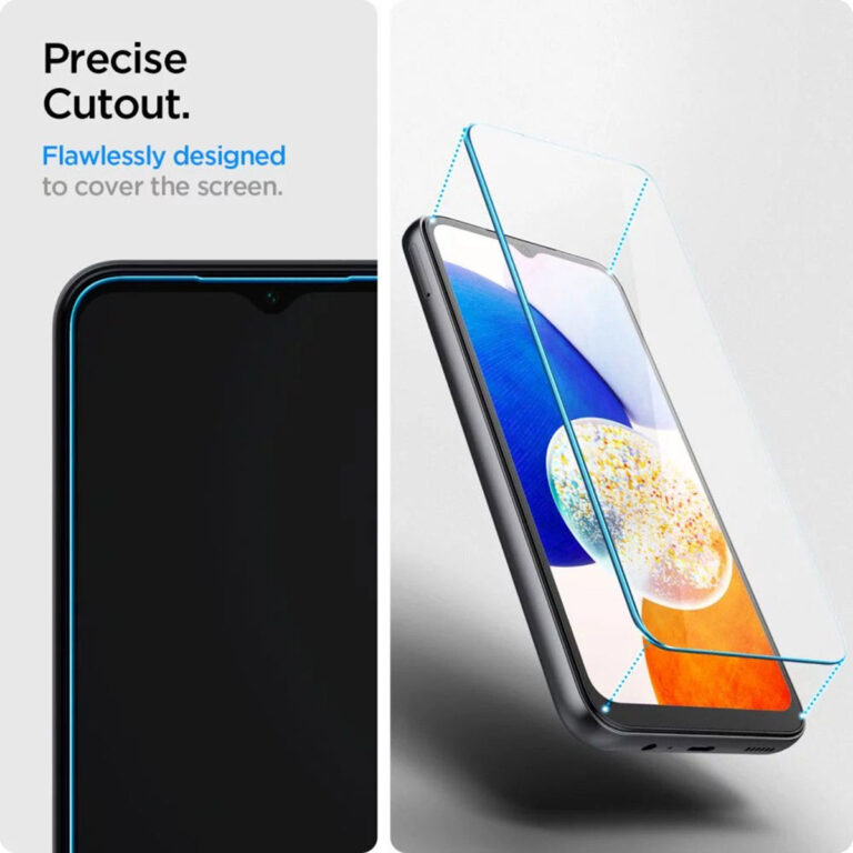 Spigen GLAStR Slim Screenprotector + Applicator 2-pack Samsung Galaxy A14 (5G/4G) - Afbeelding 6
