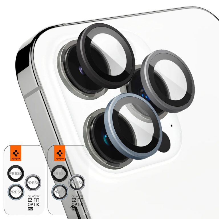 Spigen GLAStR EZ Fit Optik Camera Protector 2 Pack Apple iPhone 15 Pro / 15 Pro Max - Zero One - Afbeelding 3