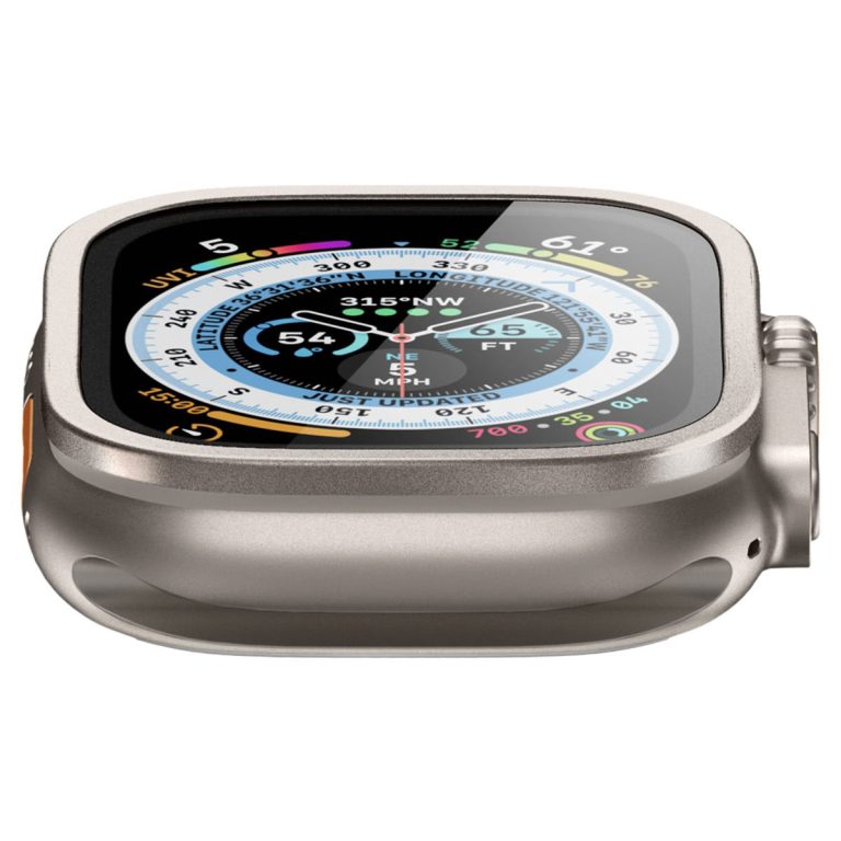 Spigen Glas.tR Slim Pro Screen Protector Apple Watch Ultra 1 / 2 - 49 mm - Titanium - Afbeelding 3