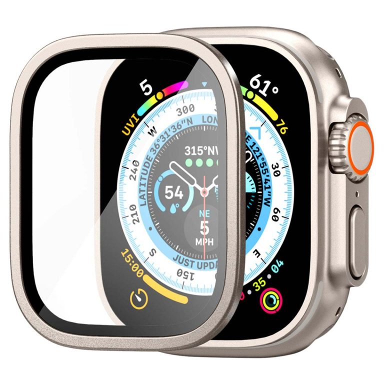 Spigen Glas.tR Slim Pro Screen Protector Apple Watch Ultra 1 / 2 - 49 mm - Titanium - Afbeelding 6