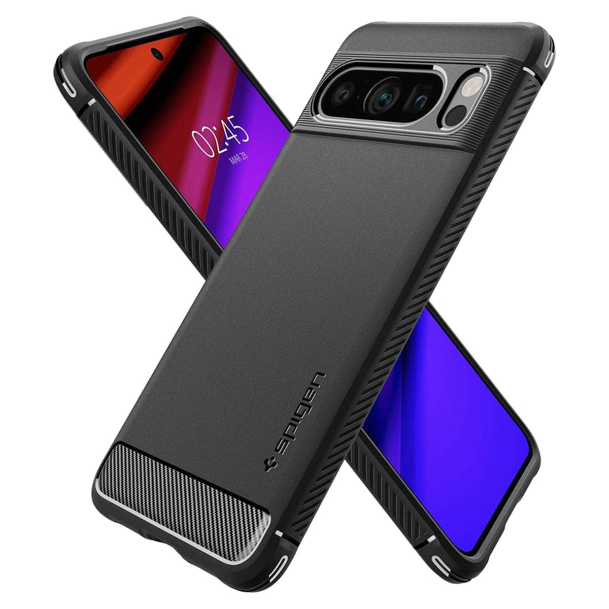 Spigen Rugged Armor Backcover Google Pixel 8 - Zwart - Afbeelding 5