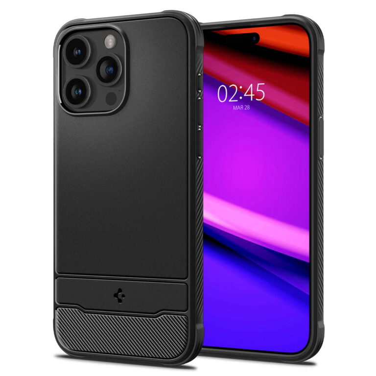 Spigen Rugged Armor Backcover MagSafe Apple iPhone 15 Pro Max - Zwart - Afbeelding 5