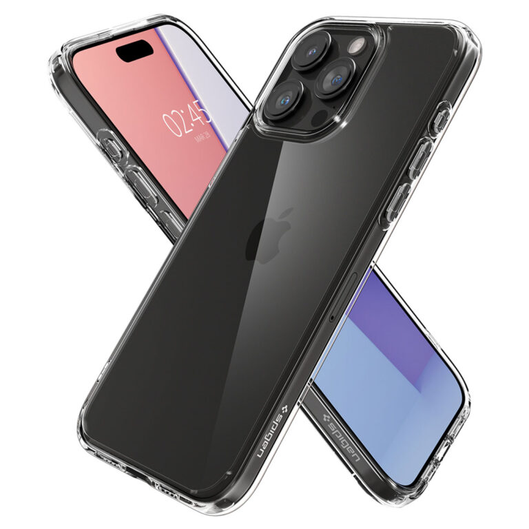 Spigen Ultra Hybrid Backcover Apple iPhone 15 Pro Max - Crystal Clear - Afbeelding 3