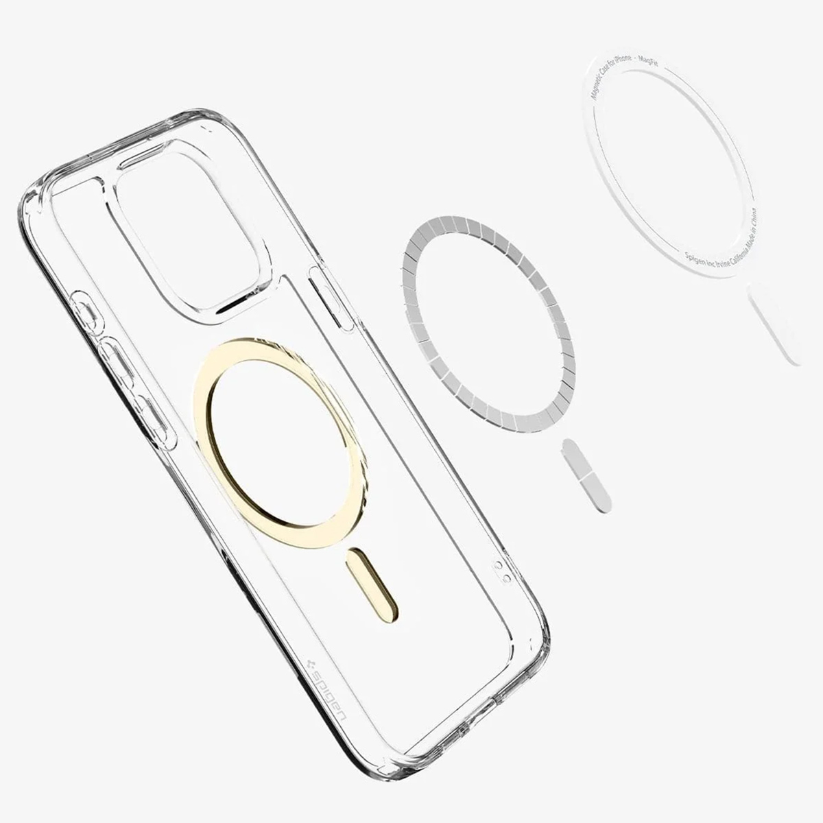 Spigen Ultra Hybrid Backcover MagSafe Apple iPhone 15 Pro Max - Goud - Afbeelding 3