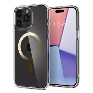 Spigen Ultra Hybrid Backcover MagSafe Apple iPhone 15 Pro Max - Goud