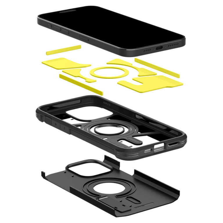 Spigen Tough Armor Backcover MagSafe Apple iPhone 15 Pro Max - Zwart - Afbeelding 3