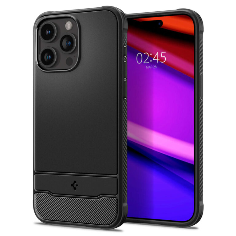 Spigen Rugged Armor Backcover MagSafe Apple iPhone 15 Pro - Zwart - Afbeelding 5