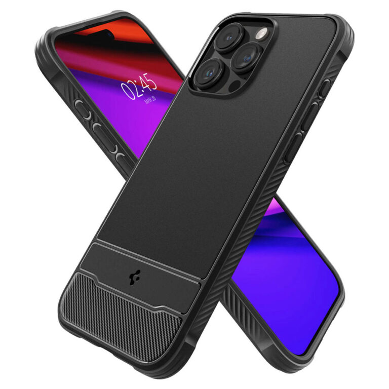 Spigen Rugged Armor Backcover MagSafe Apple iPhone 15 Pro - Zwart - Afbeelding 4