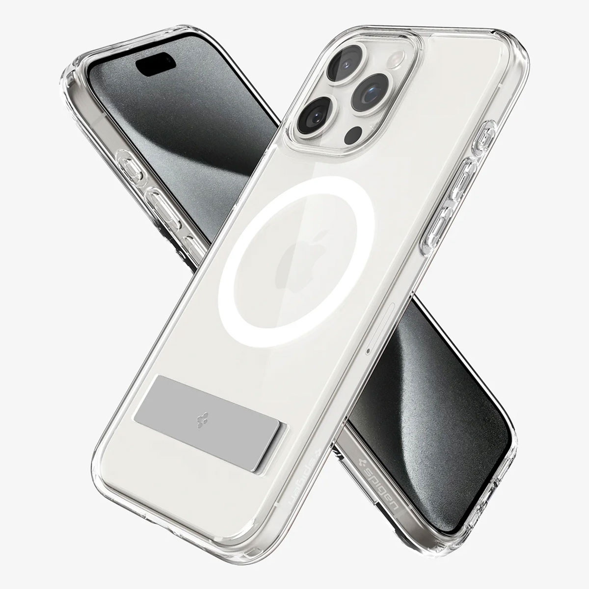 Spigen Ultra Hybrid S MagSafe Apple iPhone 15 Pro - Transparant - Afbeelding 8