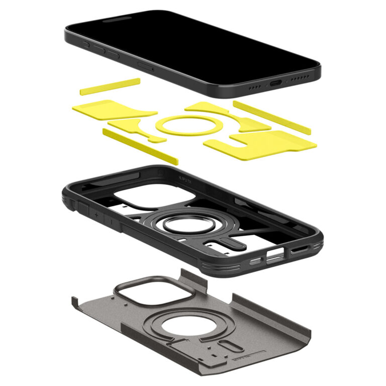 Spigen Tough Armor Backcover MagSafe Apple iPhone 15 Pro - Gunmetal - Afbeelding 4