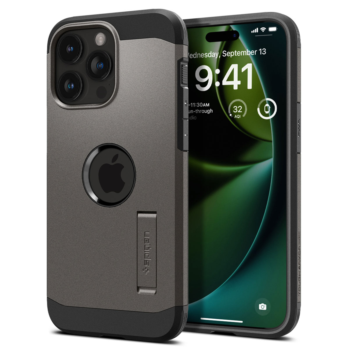 Spigen Tough Armor Backcover MagSafe Apple iPhone 15 Pro - Gunmetal - Afbeelding 2