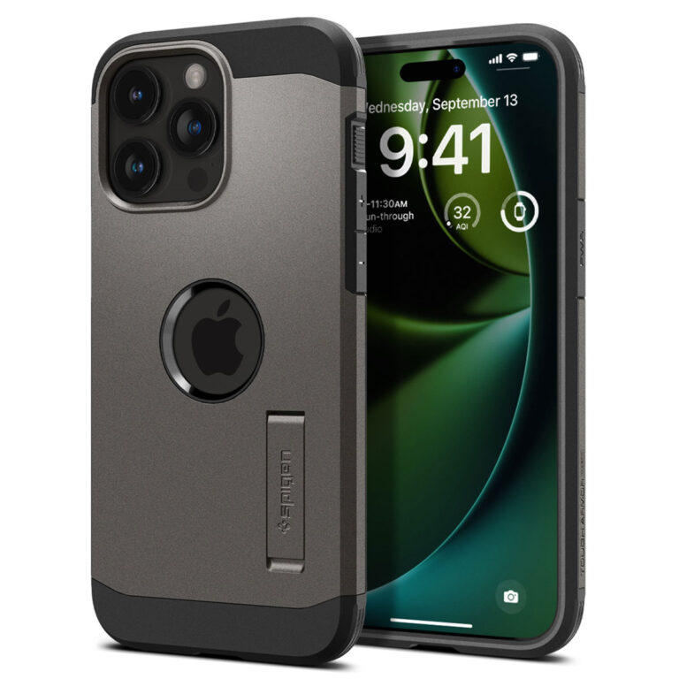 Spigen Tough Armor Backcover MagSafe Apple iPhone 15 Pro - Gunmetal - Afbeelding 2