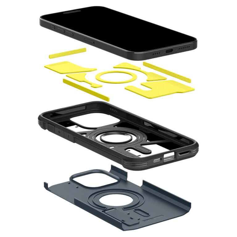 Spigen Tough Armor Backcover MagSafe Apple iPhone 15 Pro - Metal Slate - Afbeelding 4