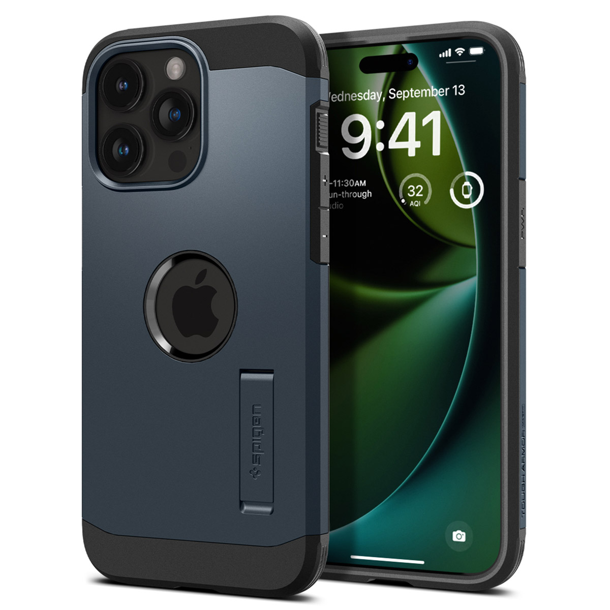 Spigen Tough Armor Backcover MagSafe Apple iPhone 15 Pro - Metal Slate - Afbeelding 2