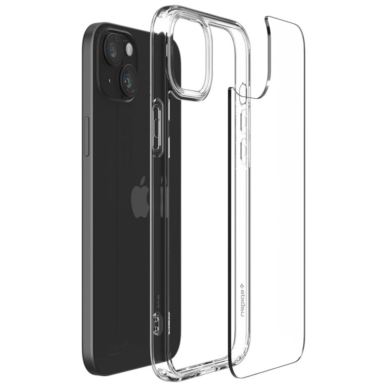 Spigen Ultra Hybrid Backcover Apple iPhone 15 - Crystal Clear - Afbeelding 5