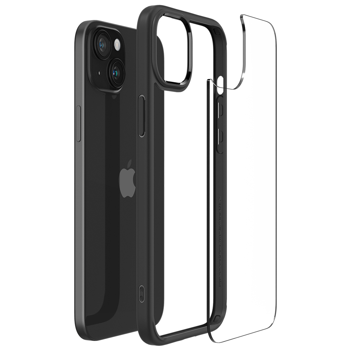 Spigen Ultra Hybrid Backcover Apple iPhone 15 - Matte Black - Afbeelding 7