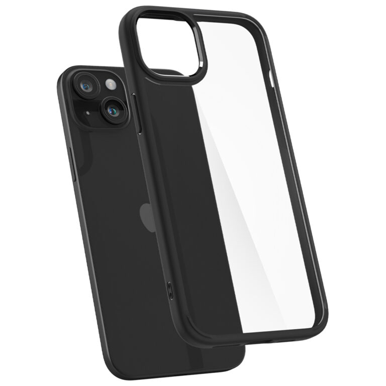 Spigen Ultra Hybrid Backcover Apple iPhone 15 - Matte Black - Afbeelding 5