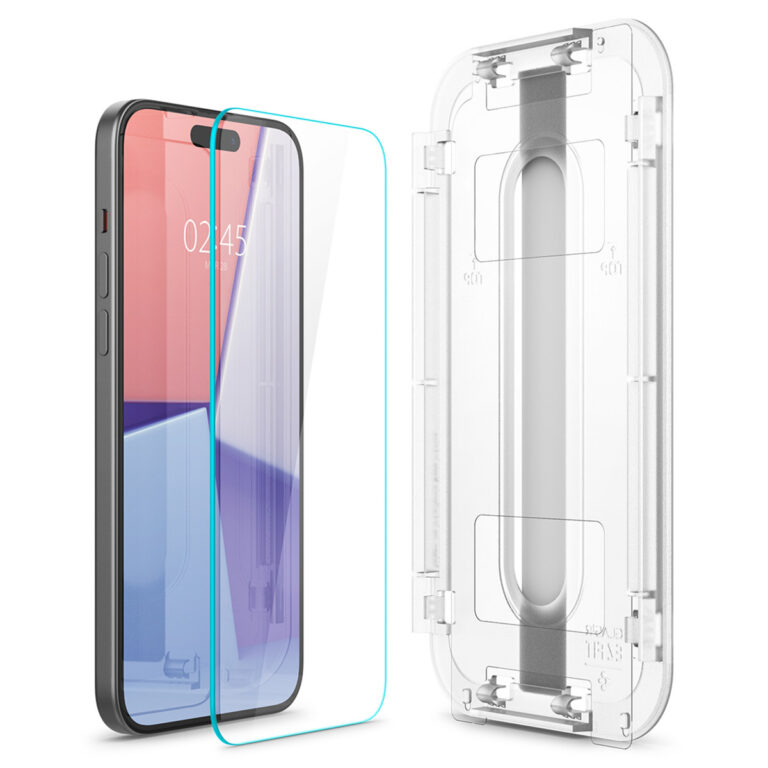 Spigen GLAStR EZ Fit Screenprotector + Applicator 2-pack Apple iPhone 16 Plus / 15 Plus - Afbeelding 5