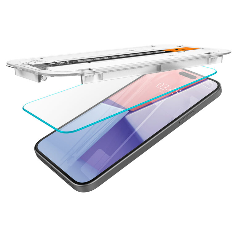 Spigen GLAStR EZ Fit Screenprotector + Applicator 2-pack Apple iPhone 16 Plus / 15 Plus - Afbeelding 4