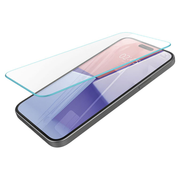 Spigen GLAStR Slim Screenprotector + Applicator Apple iPhone 16 Plus / 15 Plus - Afbeelding 2