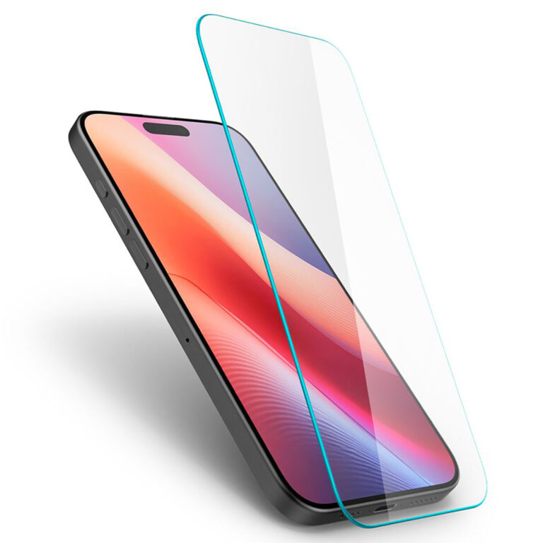 Spigen GLAStR Slim Screenprotector + Applicator Apple iPhone 16 / 15 - Afbeelding 2